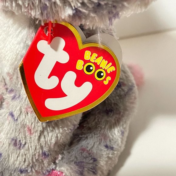 TY Beanie Boos Plush Specks Elephant Stuffed Animal Glittery Eyes Toy with Tag - Picture 4 of 13